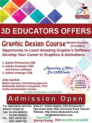 Graphics Design Course Offerd by 3D Educators